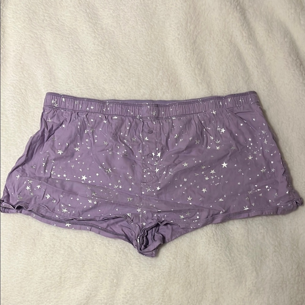 Purple Starry Women's Sleep Shorts